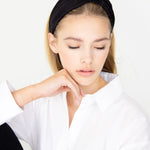Black Silk Headband for minimal style and comfort