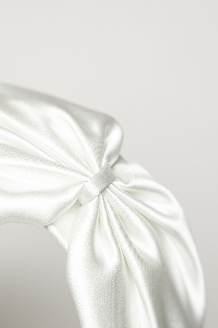 100 Percent Silk Crepe Back Satin Headband