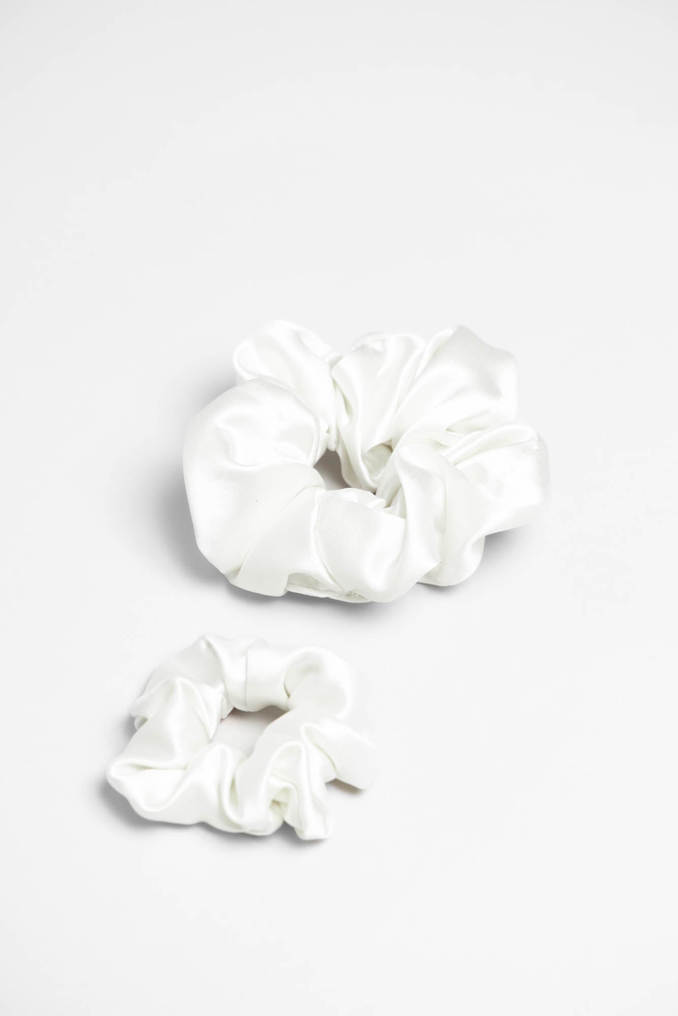Elegant Bridal Silk Scrunchie Hair Accessory Made in NYC