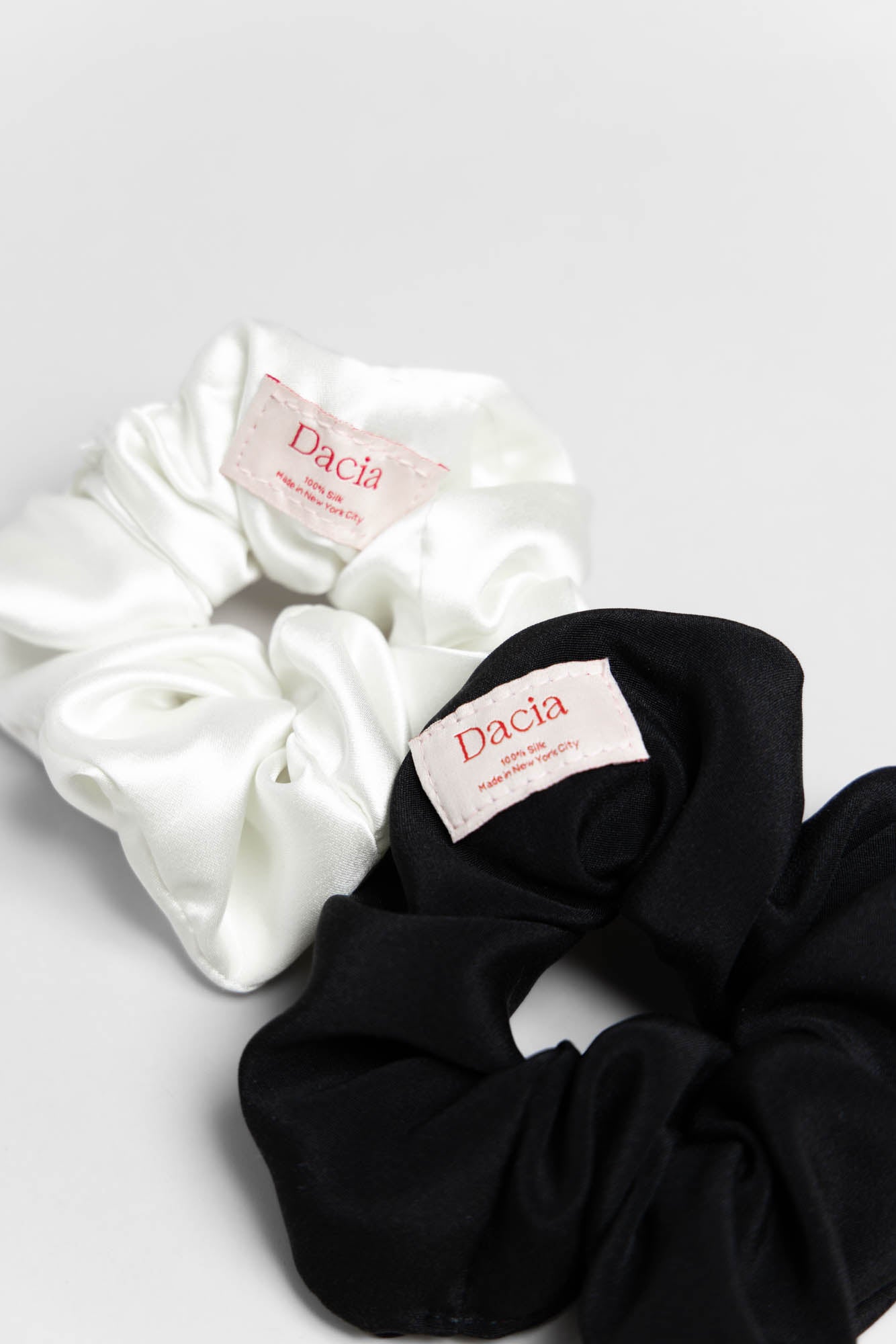 Elegant Bridal Silk Scrunchie Hair Accessory Made in NYC